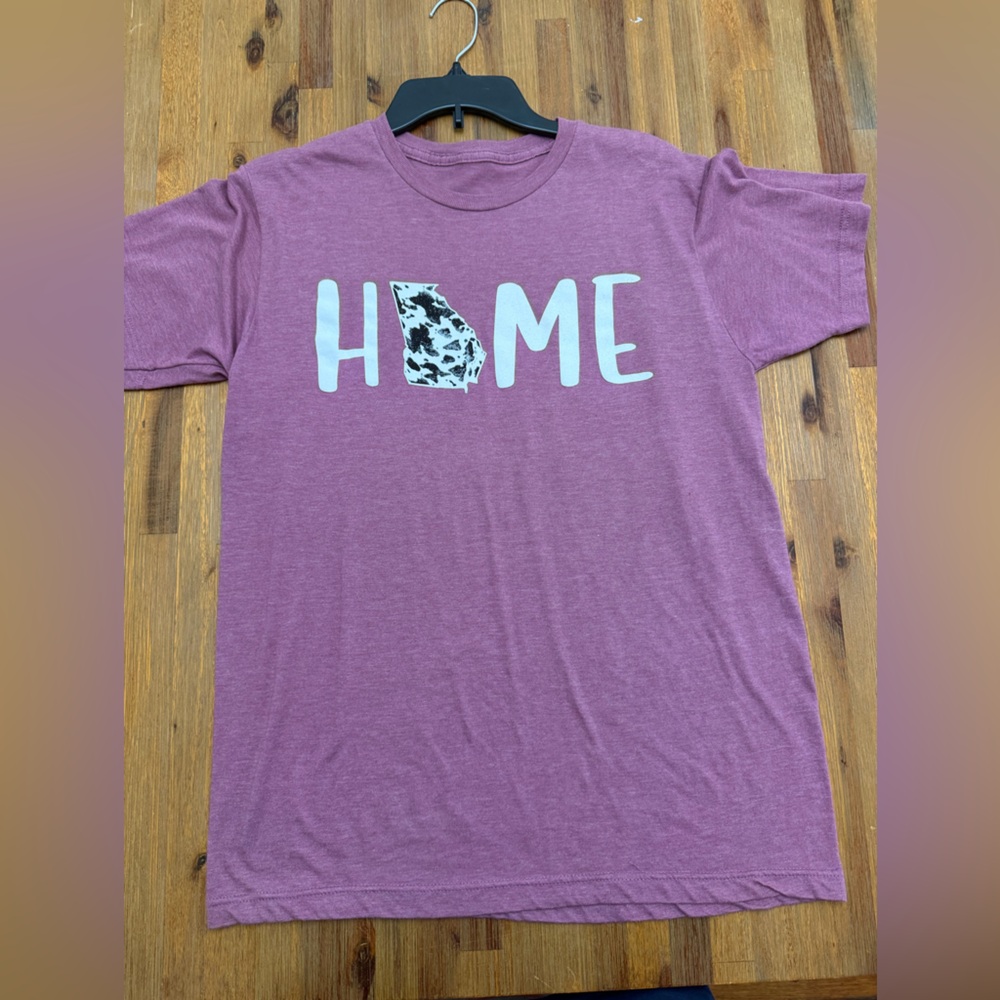 Heather Mauve 'HOME' Graphic Tee